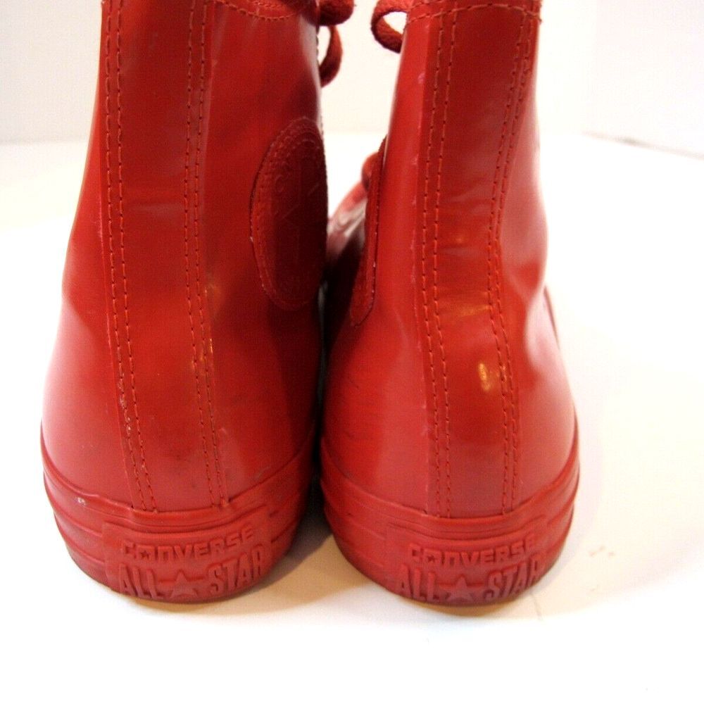 Converse Rubber Chuck Taylor Hi Top Rain Boots Lace Up Women's 6.5 Men 4.5 - Picture 6 of 9